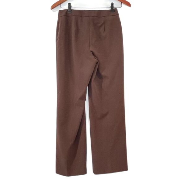 Style & Co. Brown Trousers Dress Pants Wide Leg 2P Work Office Workwear - Picture 2 of 5